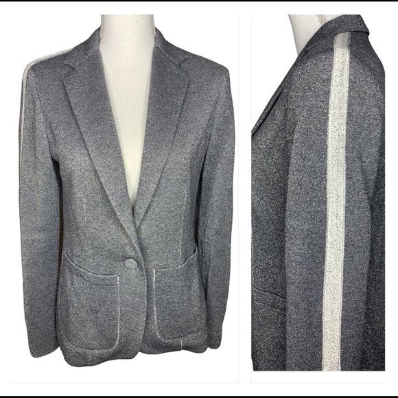 Drew Metallic Silver Blazer - Picture 2 of 8